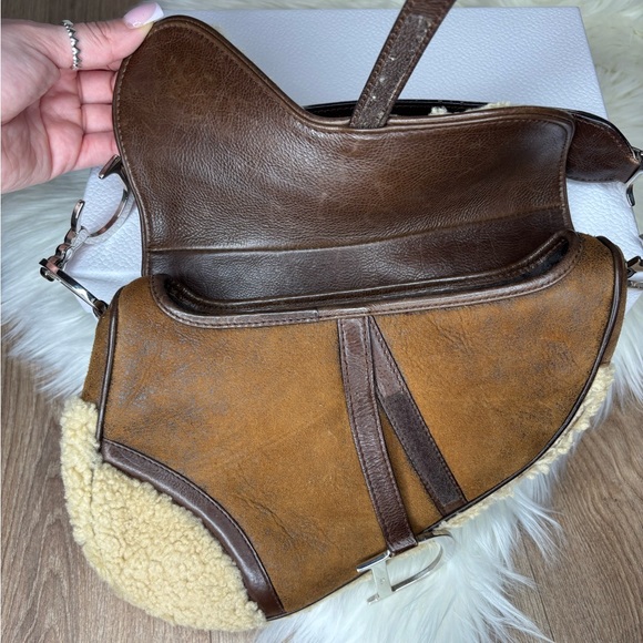 🤎 Dior Sherpa Brown Saddle Bag ✨ - Picture 13 of 17